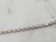 Pear Shape Diamond Tennis Bracelet
