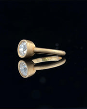 Bezel Set Old European Engagement Ring
