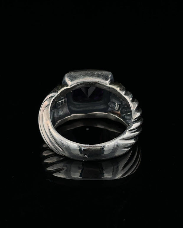 Pre-Owned David Yurman Amethyst Two Tone Ring