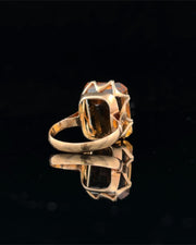 Emerald Cut Citrine Ring