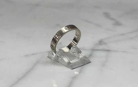 18K White Gold Cartier "LOVE" Ring