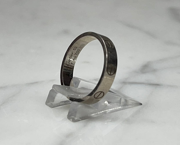 18K White Gold Cartier "LOVE" Ring