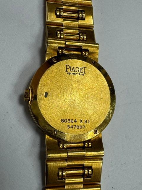 Piaget 18k Yellow Gold and Diamond Ladies Watch