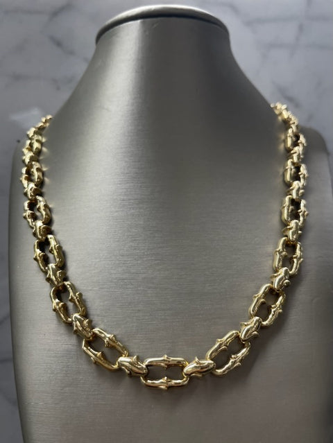 18K Yellow Gold Large Link Chain