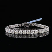 Round Natural Diamond Tennis Bracelet