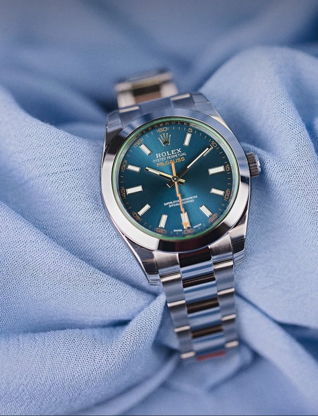 Pre-Owned Rolex Milgauss Ref 116400GV - Z-BLUE