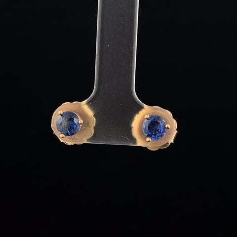 Royal Blue Sapphire Studs