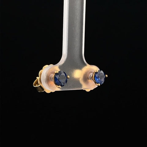 Royal Blue Sapphire Studs