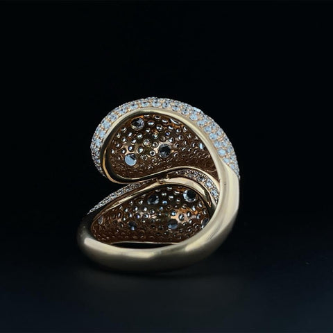 Diamond Bypass Ring