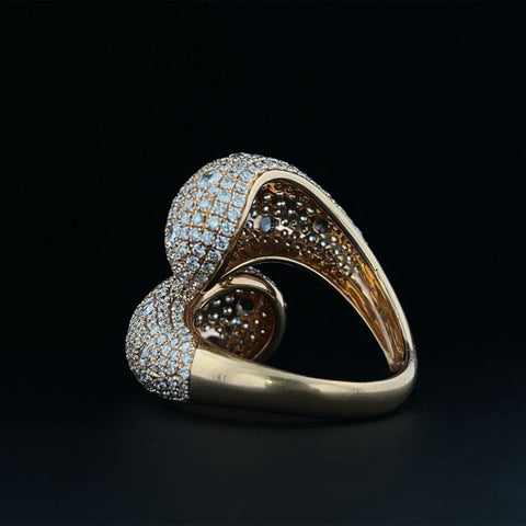Diamond Bypass Ring