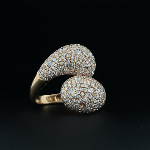 Diamond Bypass Ring