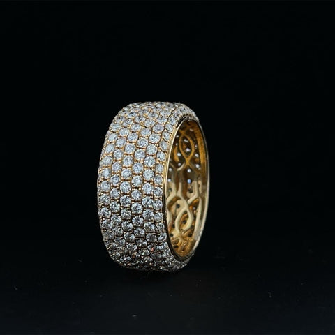 Micro Pave Diamond Eternity Band