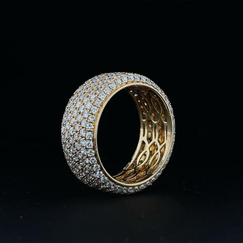 Micro Pave Diamond Eternity Band