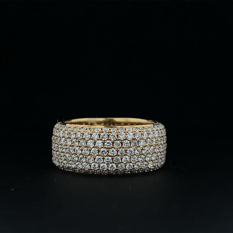 Micro Pave Diamond Eternity Band