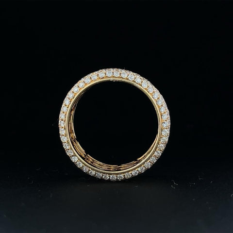 Micro Pave Diamond Eternity Band