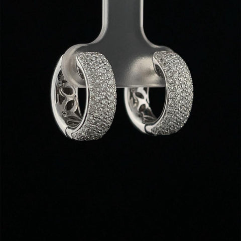 Micro Pave Diamond Huggies