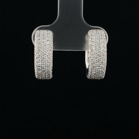 Micro Pave Diamond Huggies