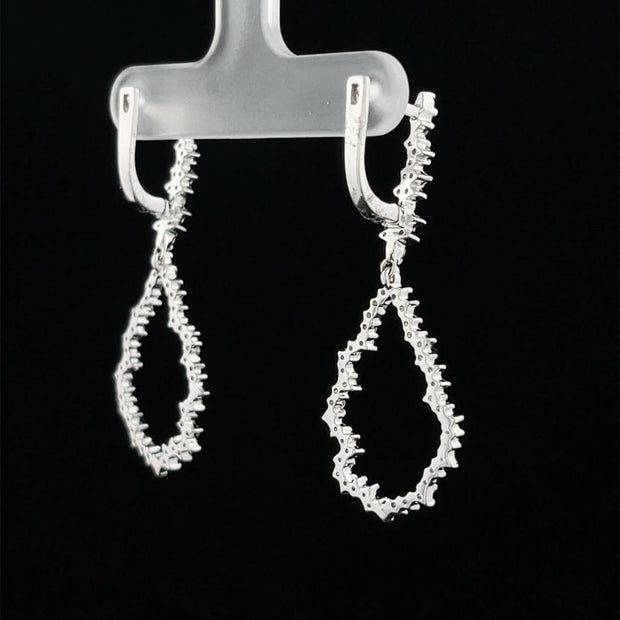 Diamond Cloud Drop Earring