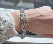 Estate Platinum and Diamond Bracelet