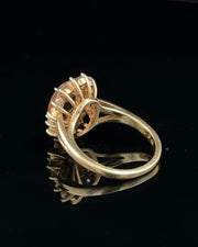 Imperial Topaz and Diamond Ring