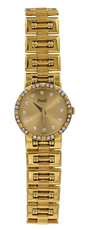 Piaget 18k Yellow Gold and Diamond Ladies Watch