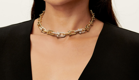 Tiffany Gold Hardware Link Necklace – Greenleaf & Crosby
