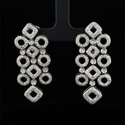 Pave Diamond Dangle Earrings