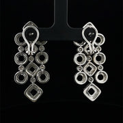 Pave Diamond Dangle Earrings
