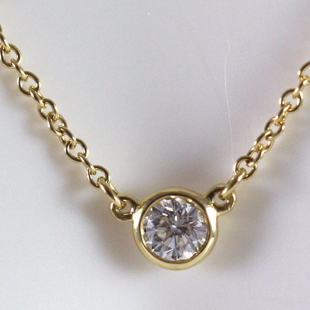 Bezel Set Diamond Pendant