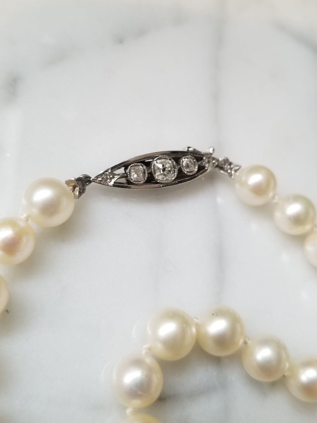 Antique Pearl Necklace Roxbury Jewelry
