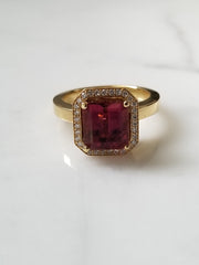 Purple Tourmaline Ring