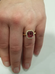 Purple Tourmaline Ring