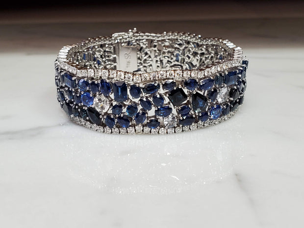 Sapphire and Diamond Bracelet