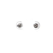 14K White Gold Diamond Stud Earrings