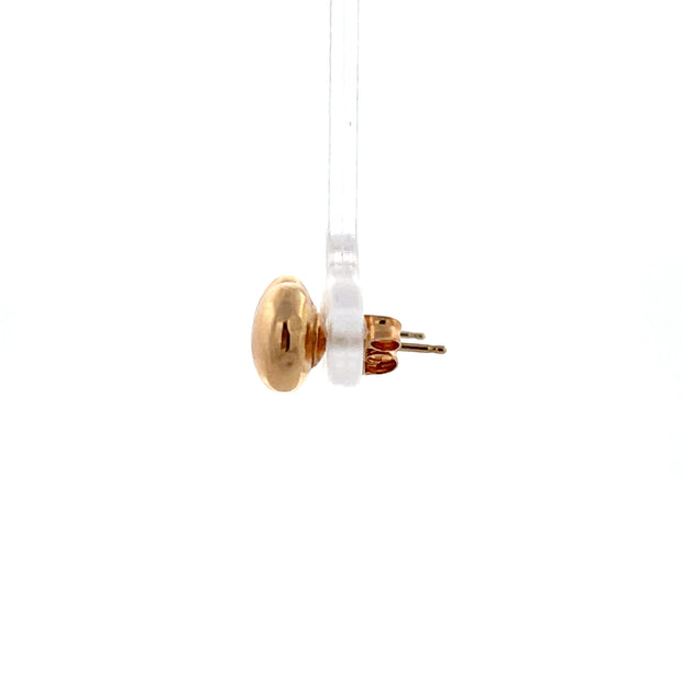 Polished Button Earrings