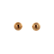 Polished Button Earrings