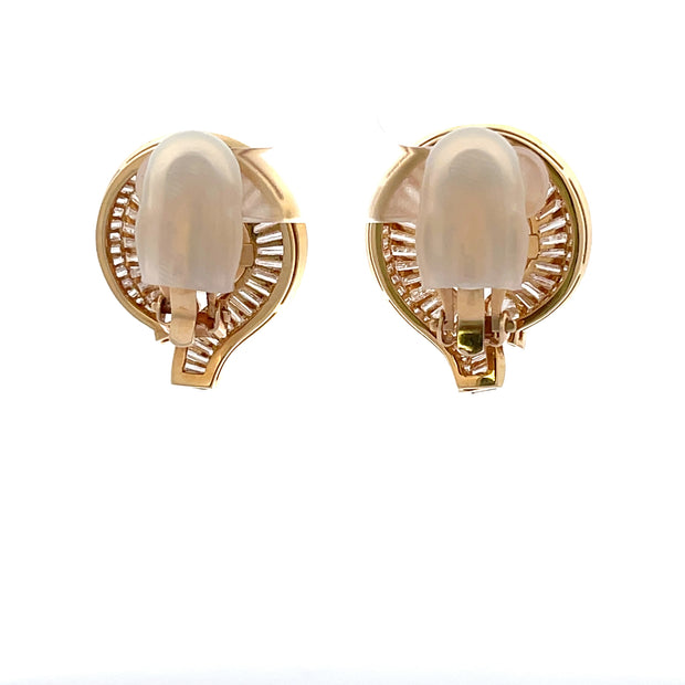 South Sea Pearl & Diamond Earrings