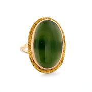 Green Jade Cocktail Ring