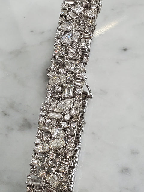 Mixed Shape Diamond Bracelet
