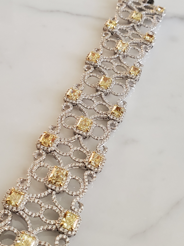 Fancy Yellow Diamond Bracelet