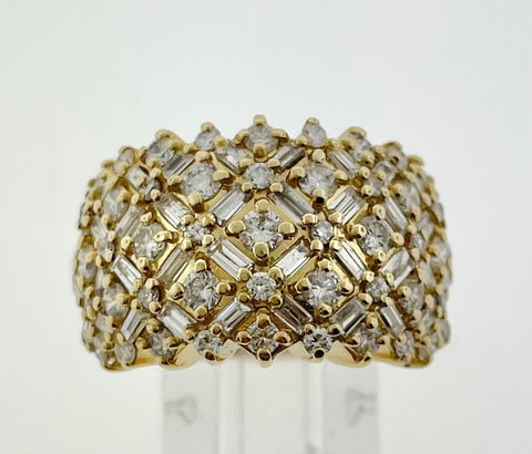 Diamond Cluster Ring