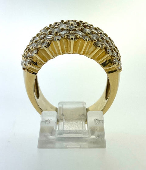 Diamond Cluster Ring
