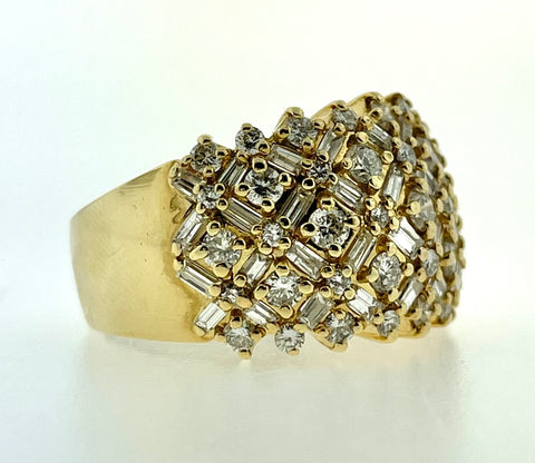 Diamond Cluster Ring
