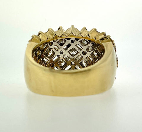 Diamond Cluster Ring