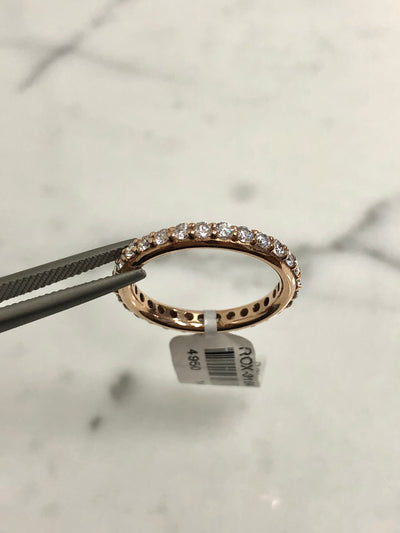 Rose Gold Diamond Eternity Band
