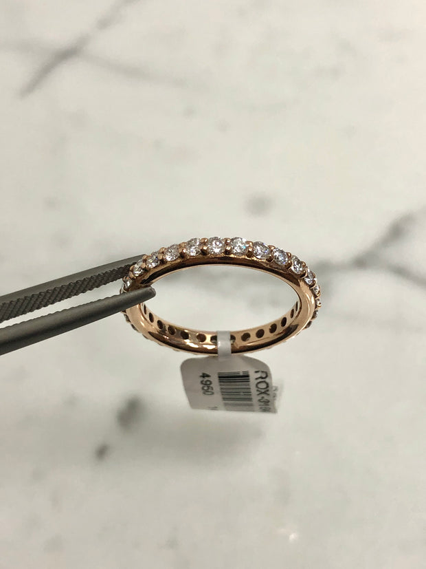 Rose Gold Diamond Eternity Band