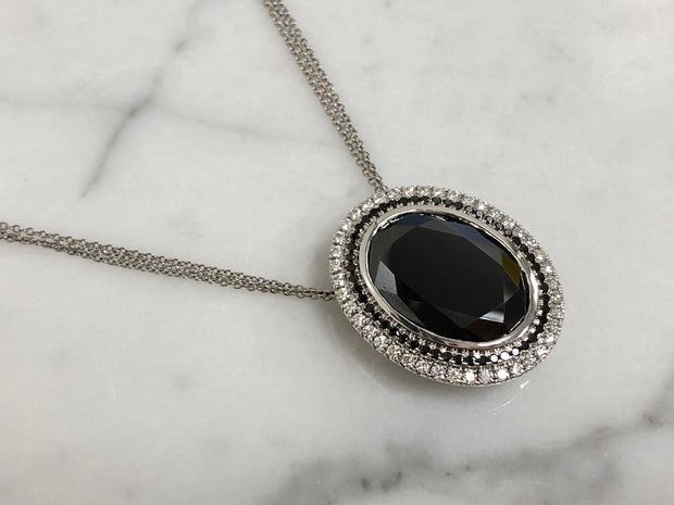 Oval Hematite Necklace