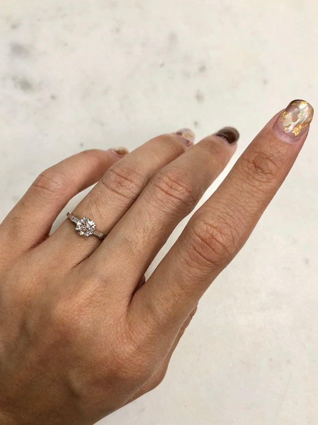 Baguette Diamond Engagement Ring