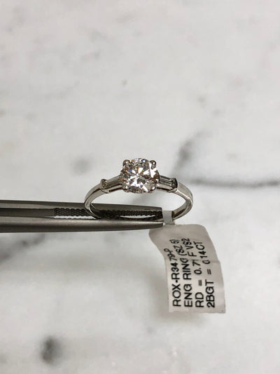 Baguette Diamond Engagement Ring