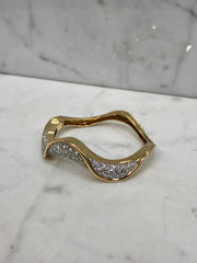 Wave Diamond Bangle